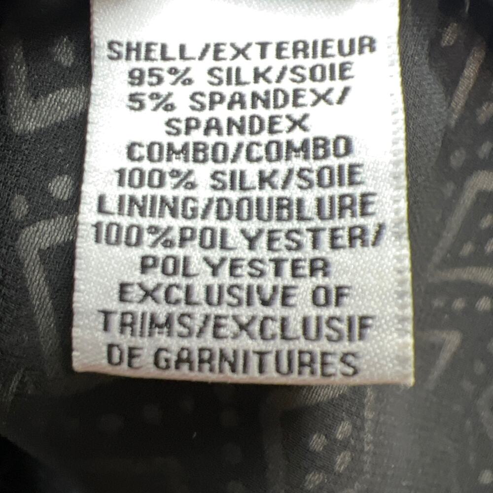 Diane Von Furstenberg Eugenia Silk Shift Dress V-Neck Dot Diamond Black Size 4 - Picture 11 of 12